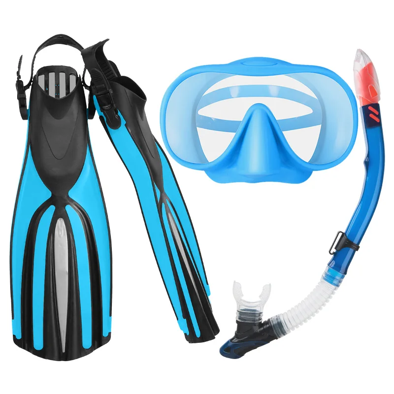 Professional dive gear set silicone scuba diving mask snorkel and fins diving set