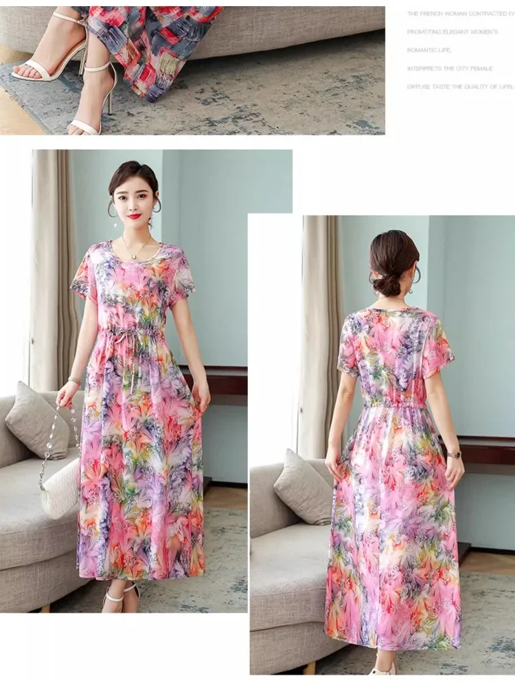 Summer Digital Printed Rayon Fabric Per Meter for Needlework Dresses Pajamas Clothes Diy Sewing Cloth Soft Smooth Flower Plant