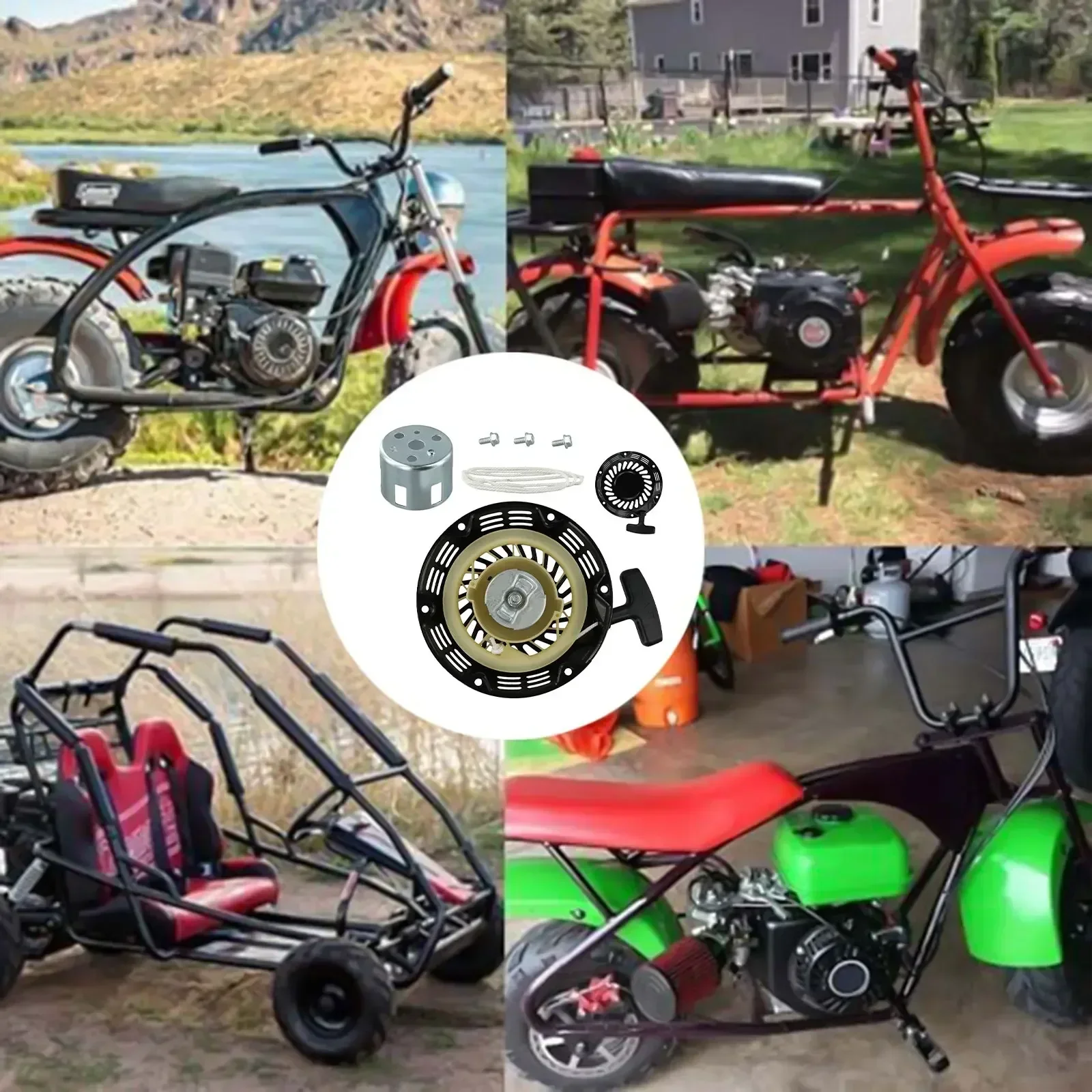 

Совместимый с двигателем в сборе с отдачей и тягой со всеми необходимыми компонентами, включая чашку шкива и установочными болтами