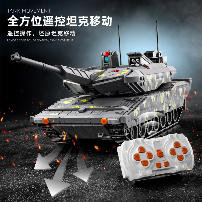 Military ww2 classic Tank Model 2035pcs Building Blocks Children Toys KF51 Armored Cars Soldier Figures Army Bricks Toys for Boy