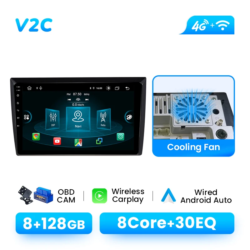 Autoradio Speler Voor VW Volkswagen Kever 2012-2018 Android 14 GPS Draadloze Carplay Navigatie DSP AI Voice audio Multimedia