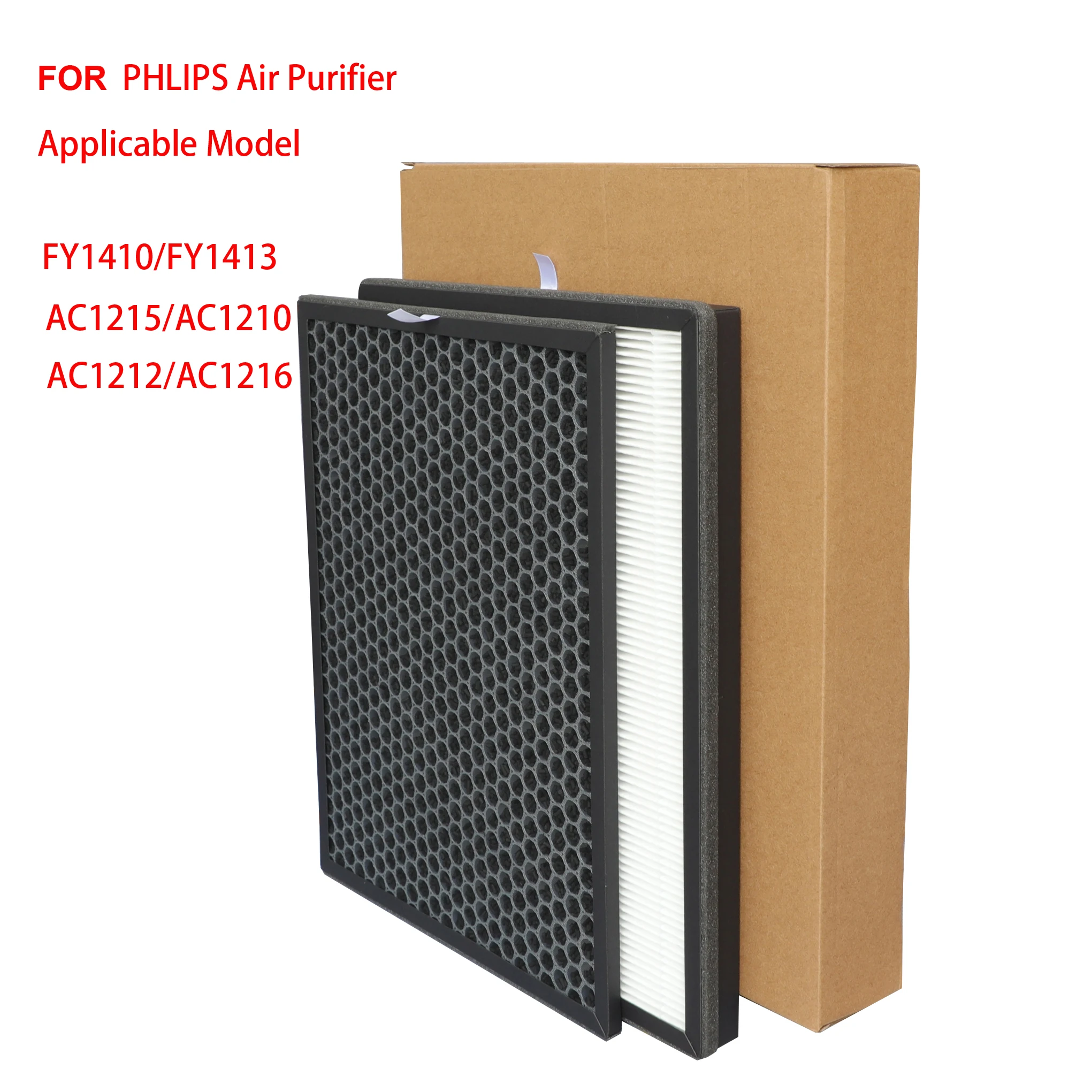 For Philips FY1410 FY1413 Replacement HEPA & Carbon Filter set for AC1215 AC1210 AC1212 AC1210 AC1216 Air Purifier accessories