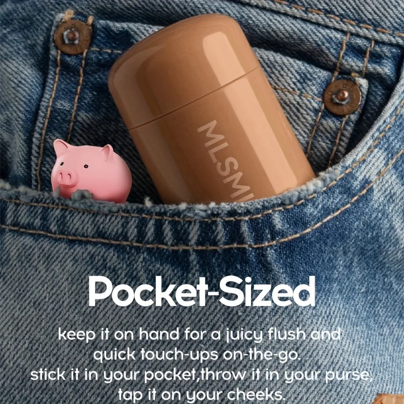 PAGE VINE Pocket Blush Stick 6 Color Lip And Cheek Hydrating Stick Highlights To Brighten Natural Hydrating Muscles image 3