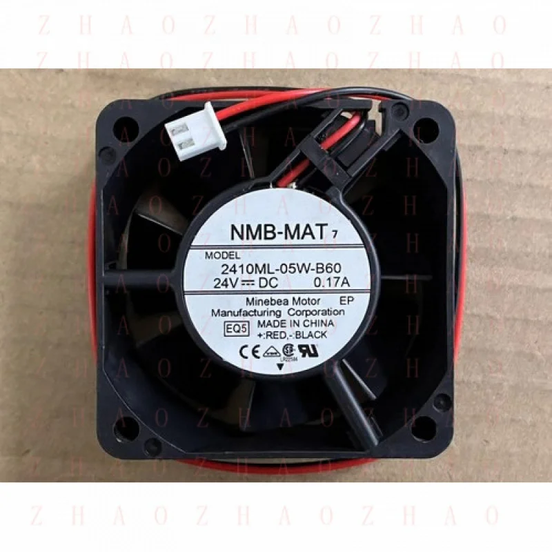 

L+ 1pcs 6CM for NMB 2410ML-05W-B60 Axial cooling fan 2 wire DC 24V 0.17A 6025 MODEL