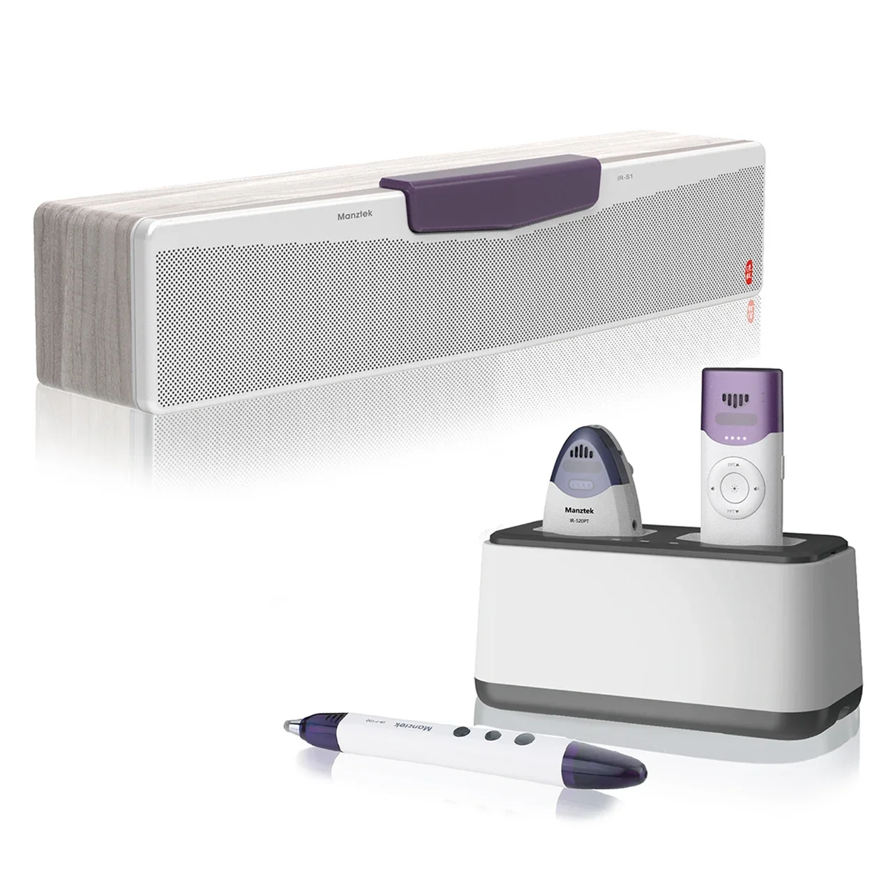 Manztek IR-S1 ميكروفون الفصول الدراسية مكبر صوت نشط نظام صوت للتدريس للاستخدام المدرسي