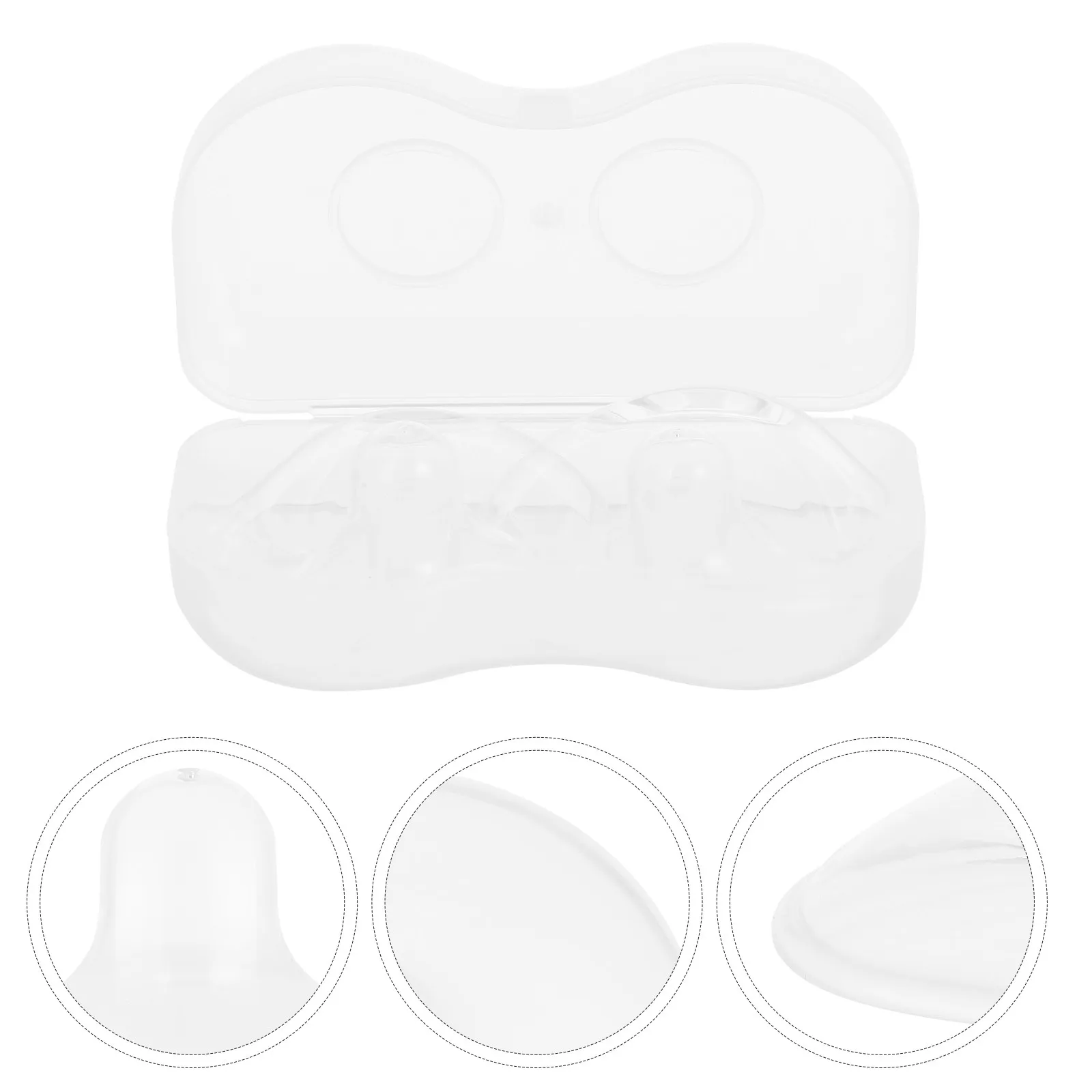 

4pcs Silicone Breastfeeding Cover Set For Women Protector Nursing Mothers Safe Soft Skin-Friendly Anti-Bite Pad