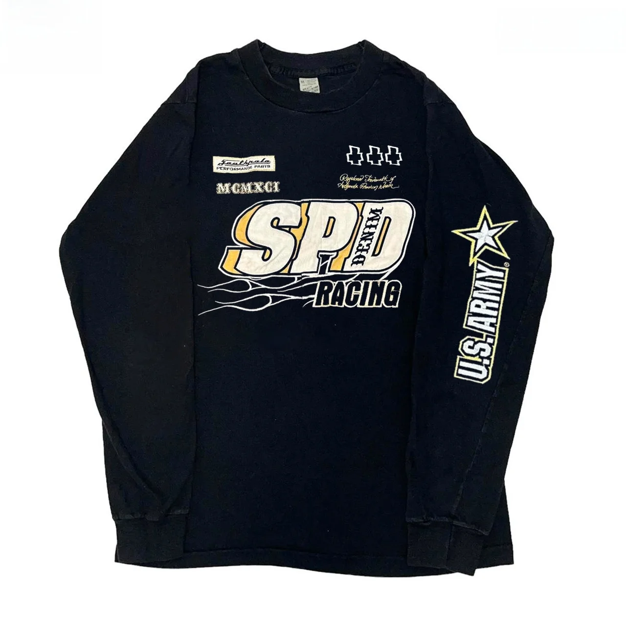 Retro American Racing Lazy Style Couple Sleepover T-Shirt Hoodie Punk Men's Clothing Casual Style Autumn 2025 Listing
