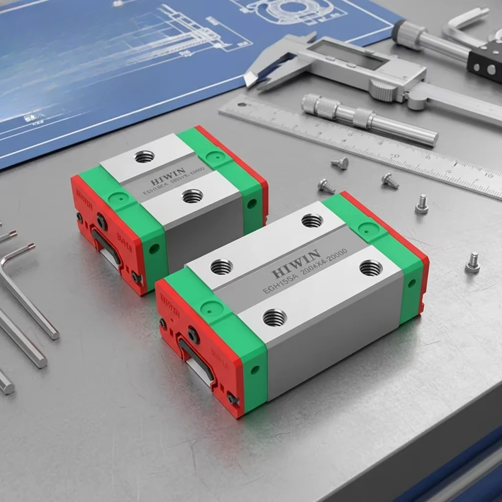 EGH-SA EGH-CA Series 3D Printer Part HIWIN CNC Linear Guide Bearing Motion Rail Block Set Steel New  EGH15/20/25/30/35SA/CA