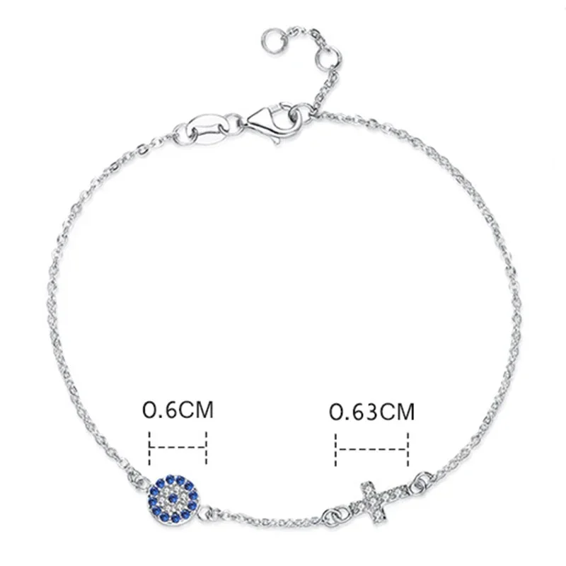 TONGZHE Fashion Women Bracelet 925 Sterling Silver Hamsa Evil Eye Bracelet Turkey Jewelry Hand Bracelets For Women Pulseras 2020
