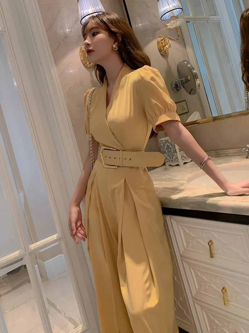 

Summer 2026 Faionable Drapey Profional Suit Pants Set High Waist Wide Leg Women's One-Piece Suit Casual Pants Ensemble