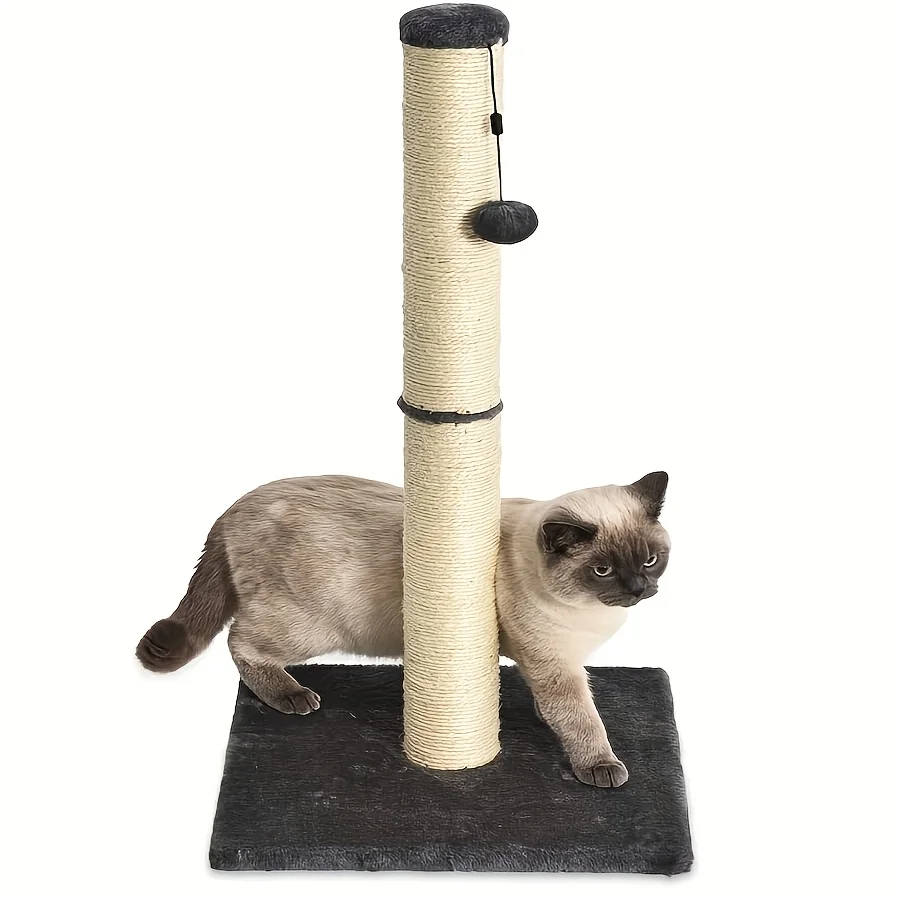 Two Section Vertical Sisal Material Safe Cat Climbing Frame Tree Modern Stable Design Cat Scratching Post for Cats