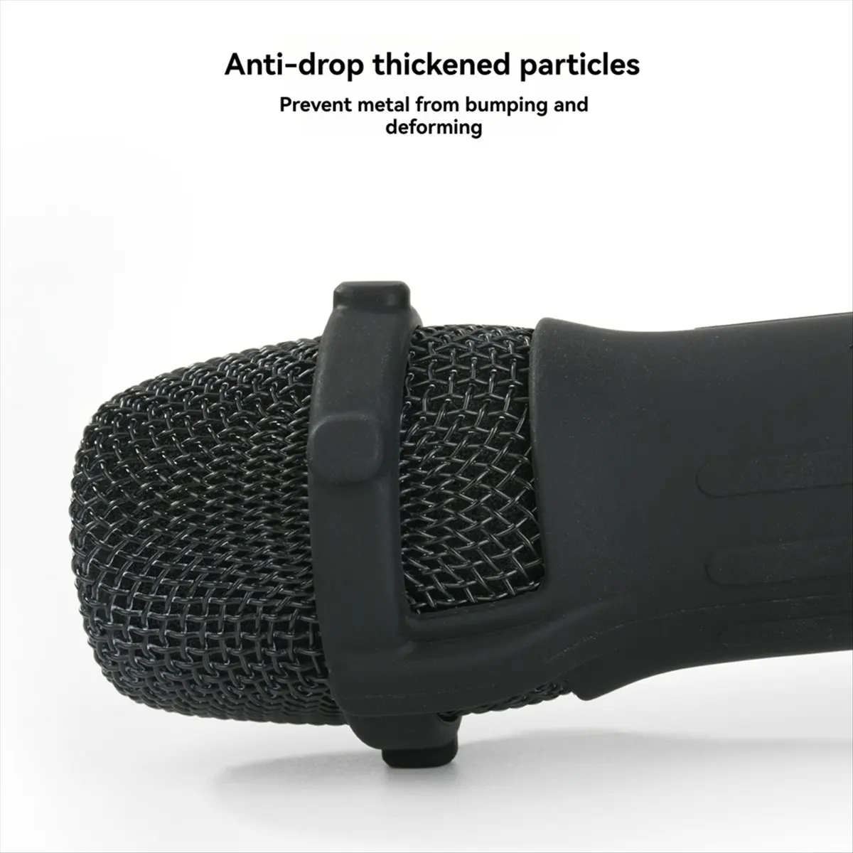Silicone Case for Wireless Microphone Anti-Rolling Protective Case with Base Mic Sleeves Microphone Stand 2Pcs