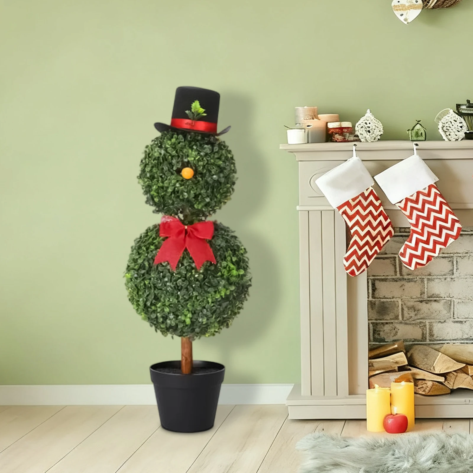 ثلج شجرة عيد الميلاد الأرض حصة ديكور في الهواء الطلق داخلي ساحة احتفالية زخرفة لحديقة الشرفة وجو عطلة الشتاء