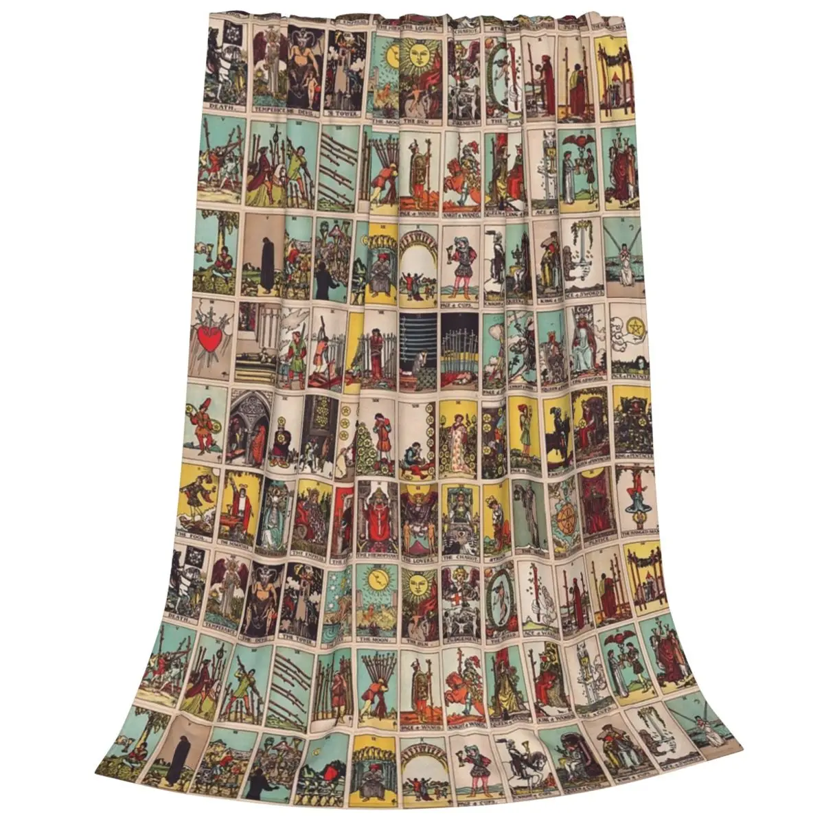 The Full Tarot Deck Major And Minor Arcana Blankets Flannel Multi-function Sofa Throw Blankets For Home Travel Throws Bedspread