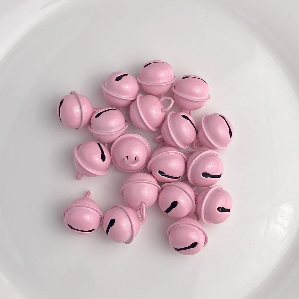 30pcs 17mm Colourful Bell Keyring Pendant Charms