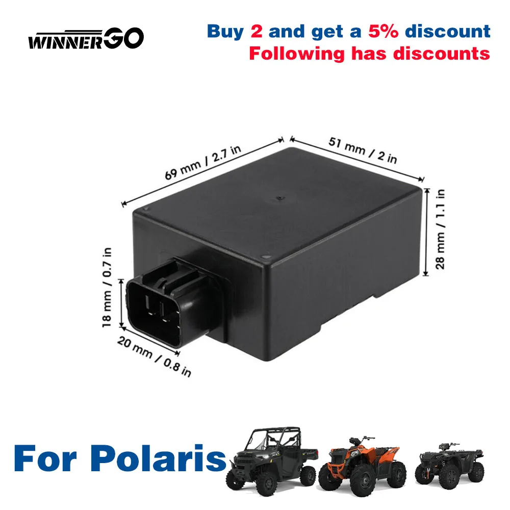 Skrzynka CDI zamiennik zapalnika WINNERGO ATV dla Polaris Sportsman 400 500 Ranger 400 500 gaźnika 500 4x4 ATP 3089238 3090232