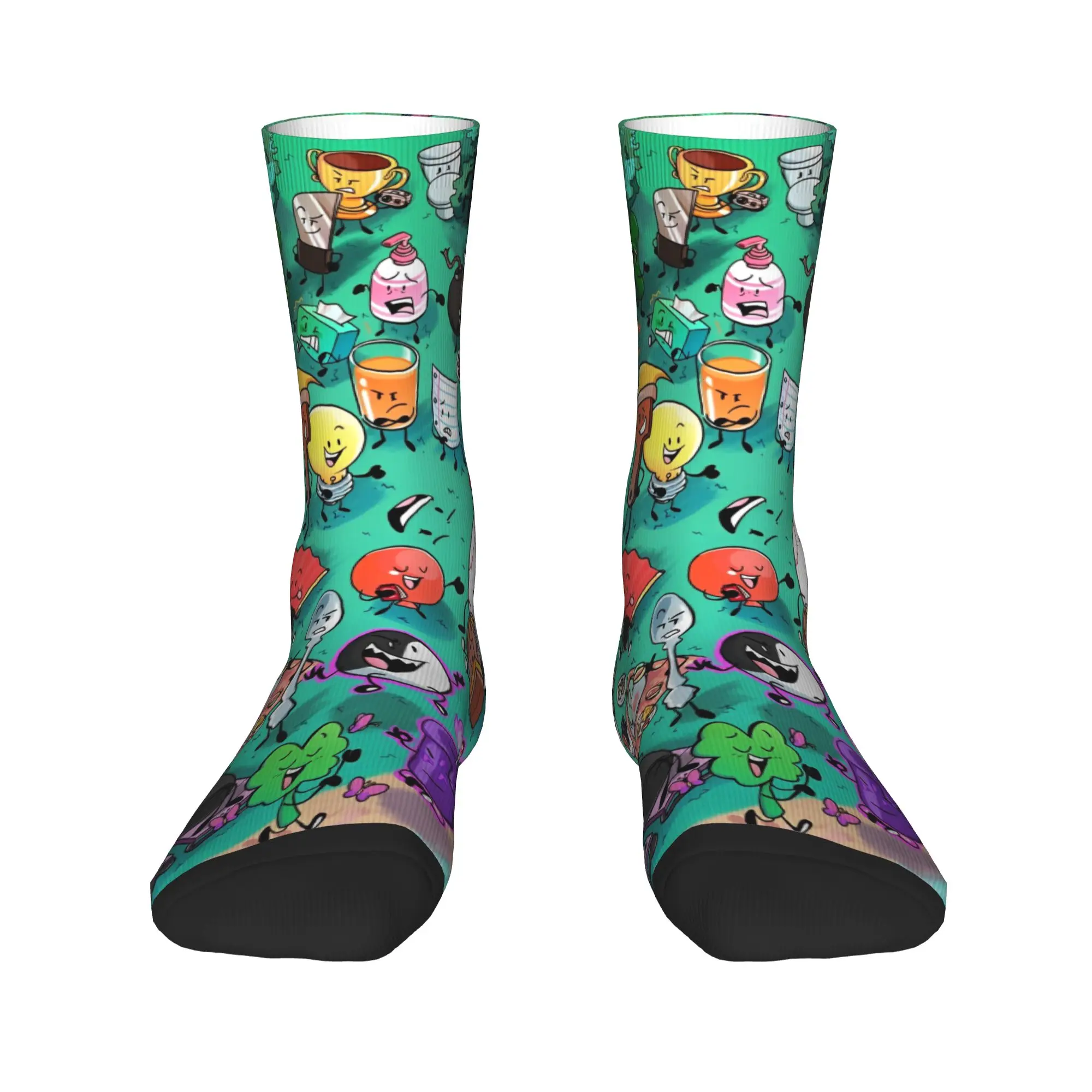 BFDI Inanimate Insanity все персонажи носки корейские чулки мужские теплые мягкие носки для скалолазания осенний узор противоскользящие носки