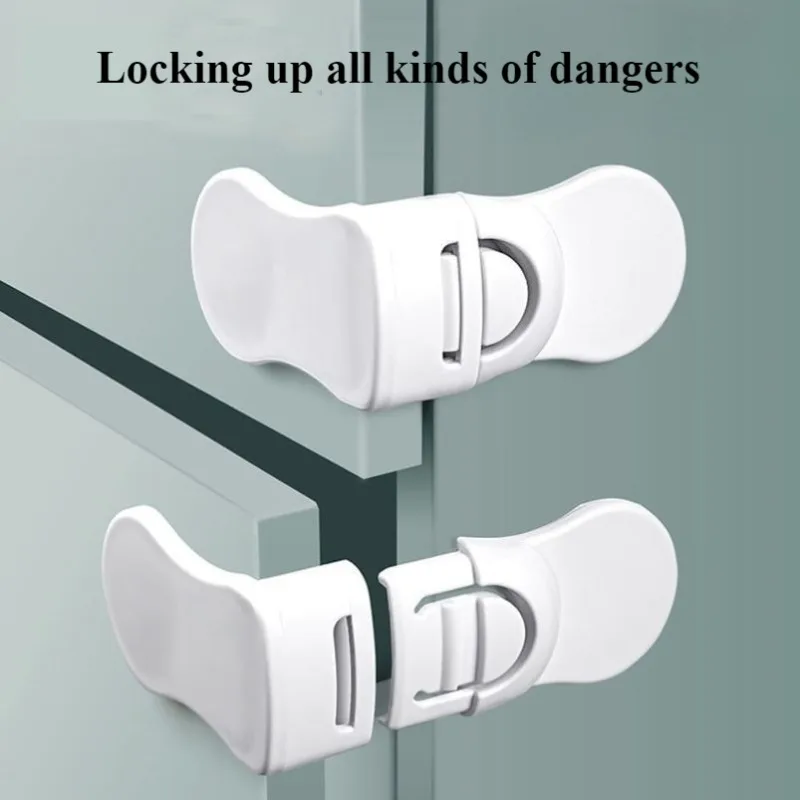 Right Angle Drawer Lock Safety Lock Cabinet Door  Anti-Pinch Cabinet Corner Bedside Protective  Storage Drawers Lock