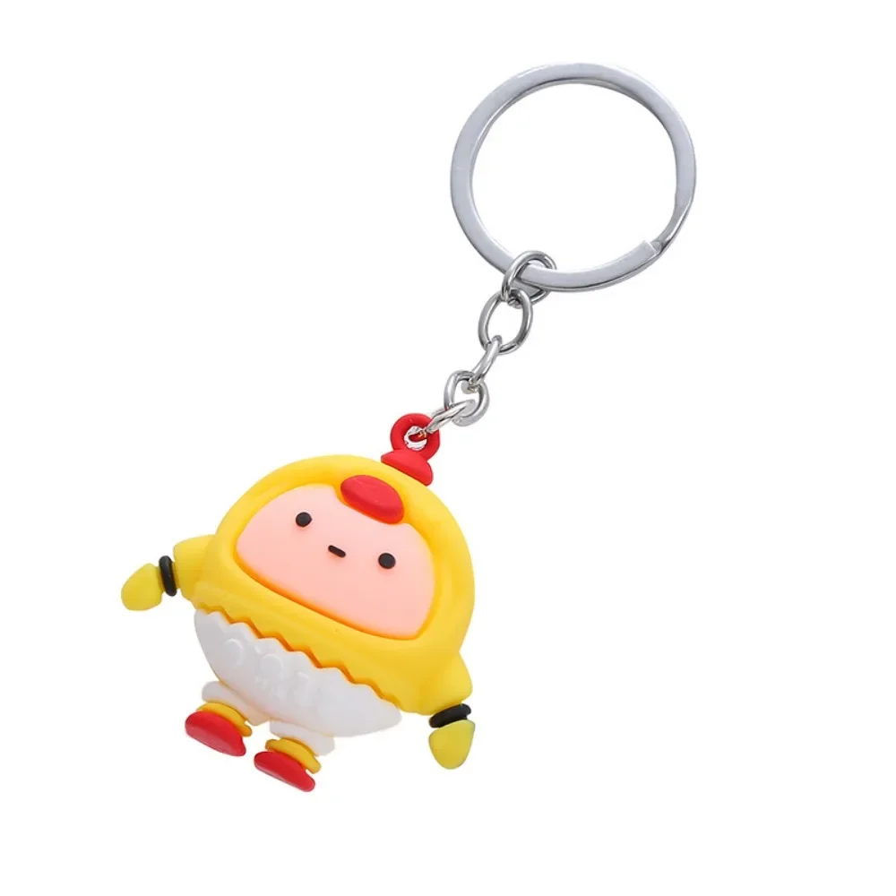 Egg Party Keychain Bag Small Pendant Cartoon Party Pendant Key Chains Anime Keychain Key Ring