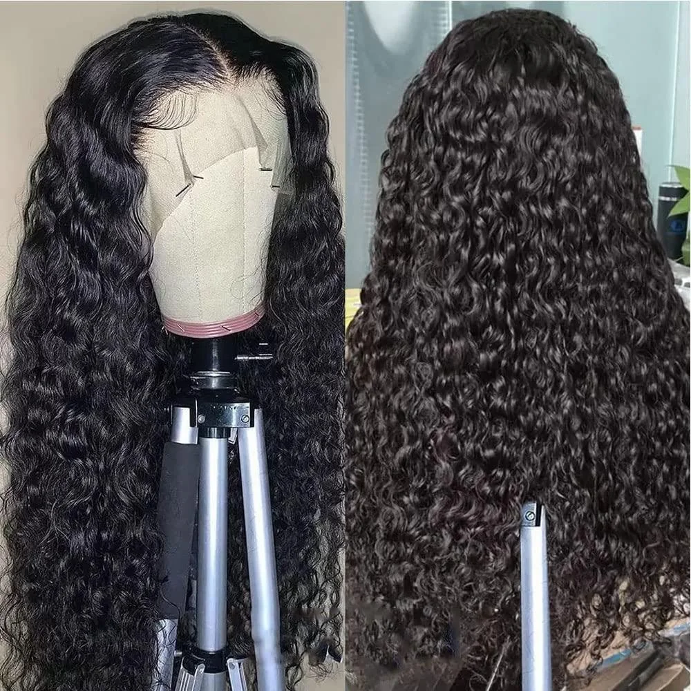 Vietnamese Raw 250% Density 30 inch 13x6 HD Lace Front Human Hair Wigs Deep Wave 13x4 Frontal Wigs Women Curly Glueless Closure Wig