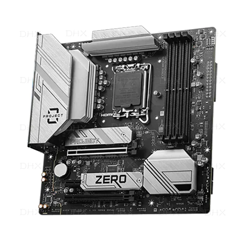For MSI B760M PROJECT ZERO Motherboard LGA 1700 Intel B760 DDR5 Wi-Fi 6E M-ATX Mainboard 100% Tested Fast Ship