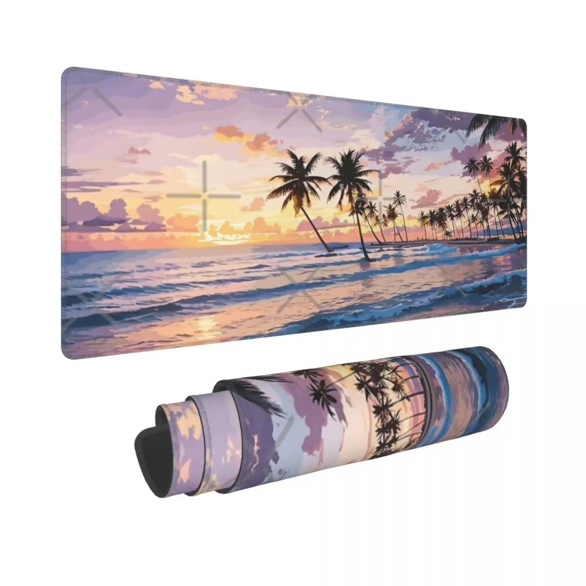 The Sunset Beach Rubber Keyboard Pads