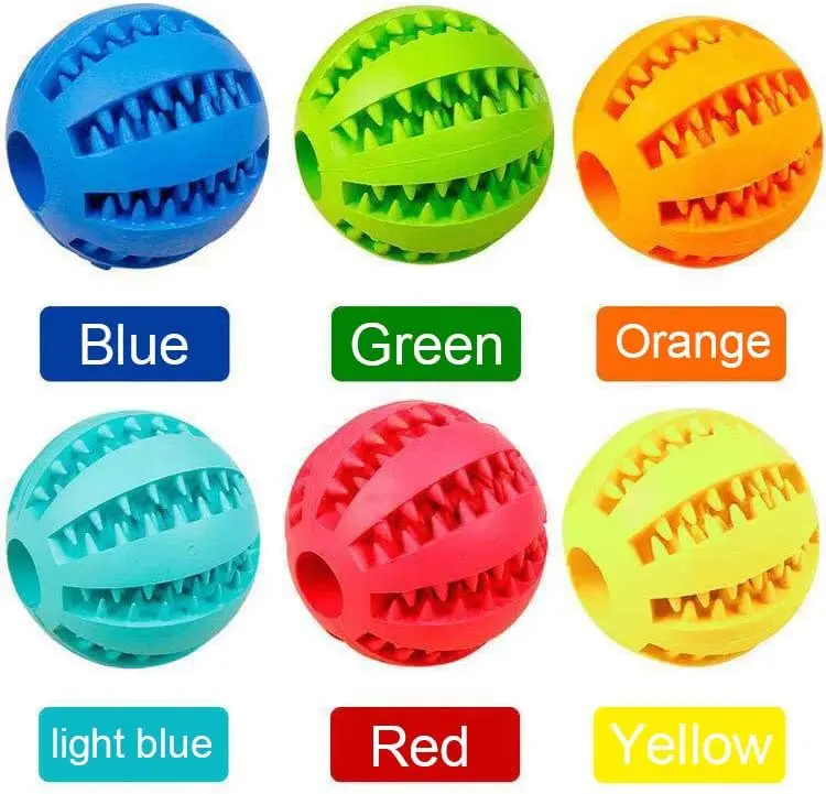 2-Pack Dog Toy Ball Set - Interactive Treat Dispenser for Teeth Cleaning, Mental Exercise & IQ Training