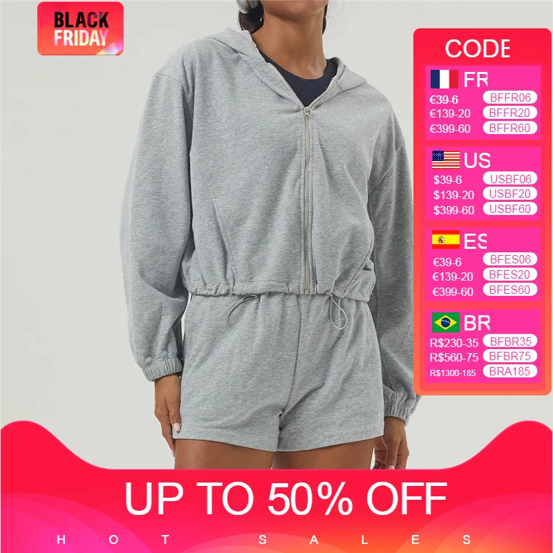 

Women 2 Piece Gym Fitness Outfits Sweat Shorts Sets 2024 Fall Zip Up Hoodie Lounge Matching Set Sweatsuit Tracksuit Clothes