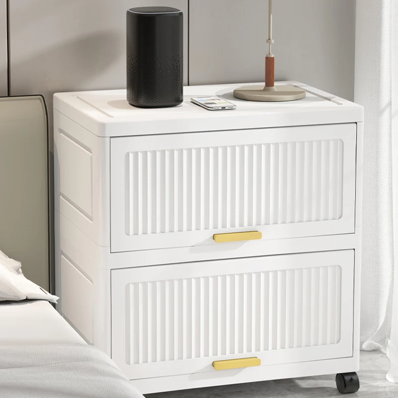 Foldable Storage Trunk Open Storage Box Storage Box Home Wardrobe Clothes Flip Type Organizer Bins Large Capacity Plastic Locker