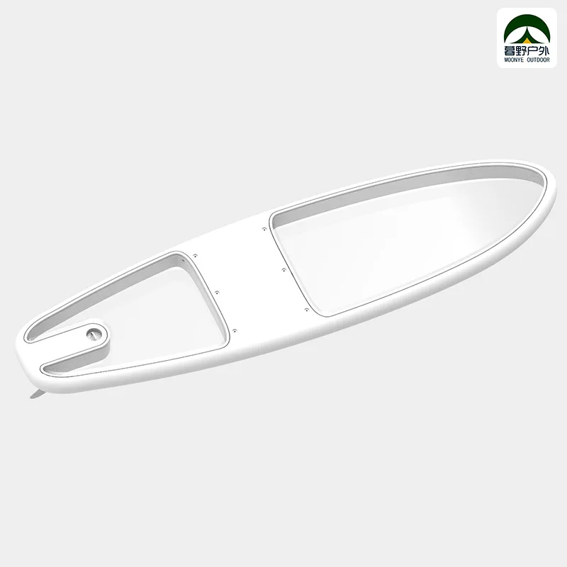 Cross-border hot sale sectional standing surfboard paddle board outdoor sports goods transparent crystal paddle board set wholes