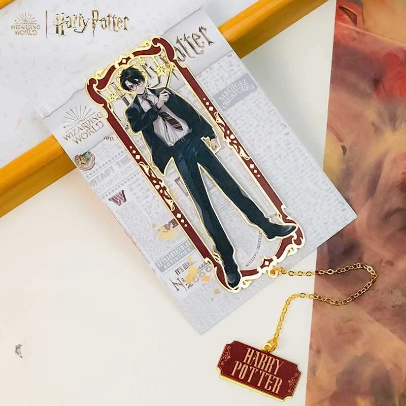 Harry Movie Randapparatuur Sneep/Hermelien/Malfidus/Ron Full Metal Craft Bladwijzers Collectible Bureau Ornamenten Verjaardagscadeau voor vriend