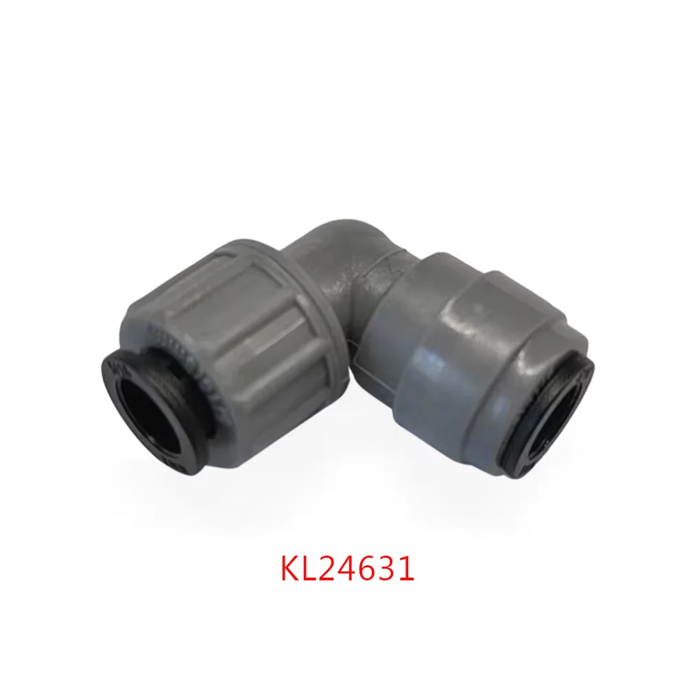 Kegland duotight - 8mm/6.35mm Screwlock x 8mm Elbow push in joint fittings quick connector beer brewing homebrew accessory