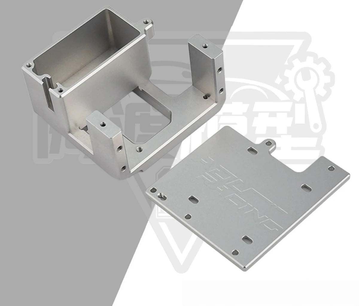 CNC 7075 Aluminum Integrated Receiver Box Servo Mount ESC Plate For ARRMA 1/5 Kraton Outcast 8S RC Monster Truck OP Parts