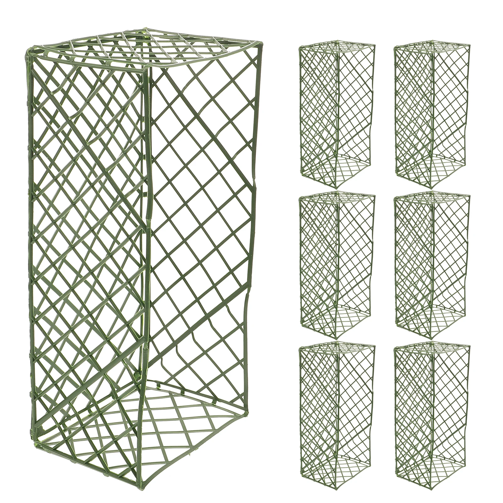 

10pcs Flower Mud Rack Green Floral Mesh Cage Lightweight Replacement Floral Foam Holder Durable Flower Basket Support Arch Door