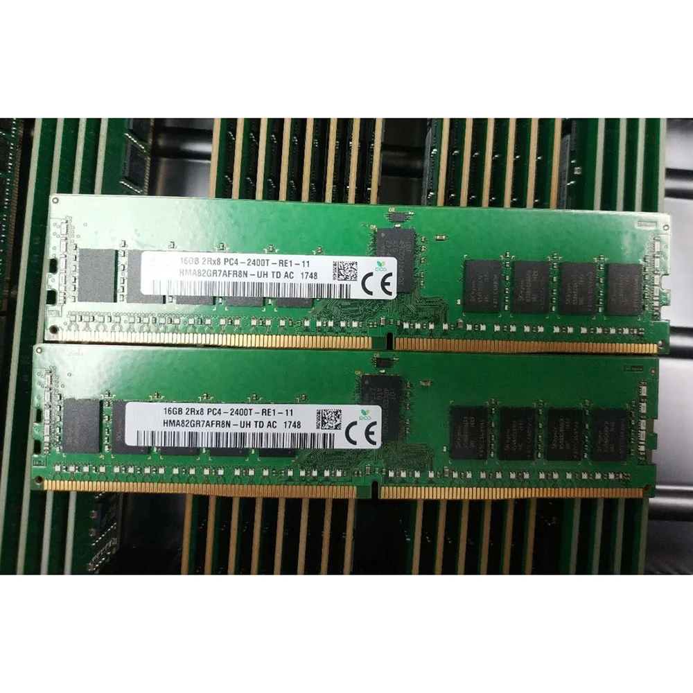 Imagem -02 - Hynix-memória Ram para sk Hynix 16gb 2rx8 Ddr4 2400 Pc42400t Ecc Reg Hma82gr7afr8n-uh Pcs