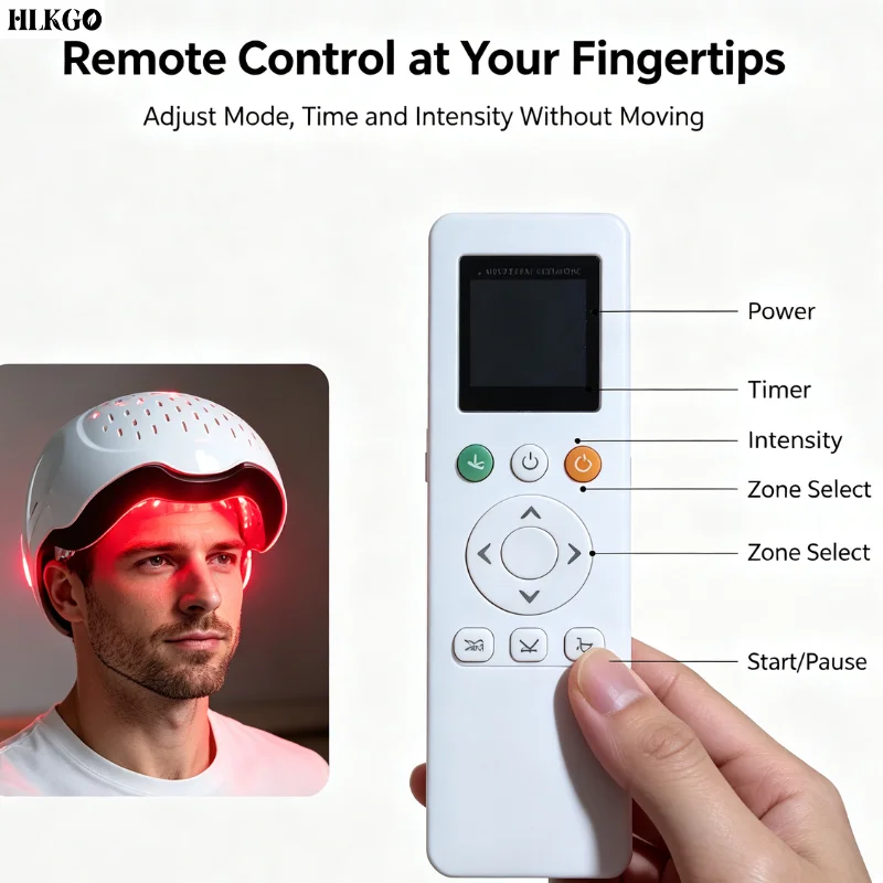 Professional Red Light Therapy Hat 650nm 660nm LLLT Hair Growth Cap Wireless for Anti Hair Loss Regrowth Treatment