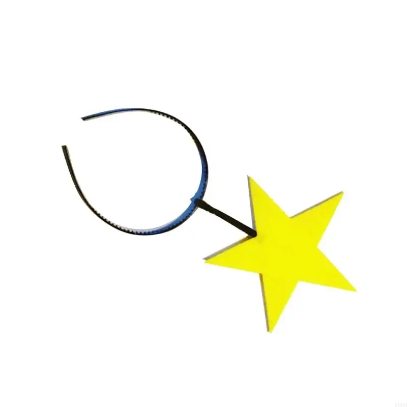 39BB Creative Sun Headpiece Proms Birthday Star Hairbands Fun Hoofddeksels opvallende maanhaarkopdeksel