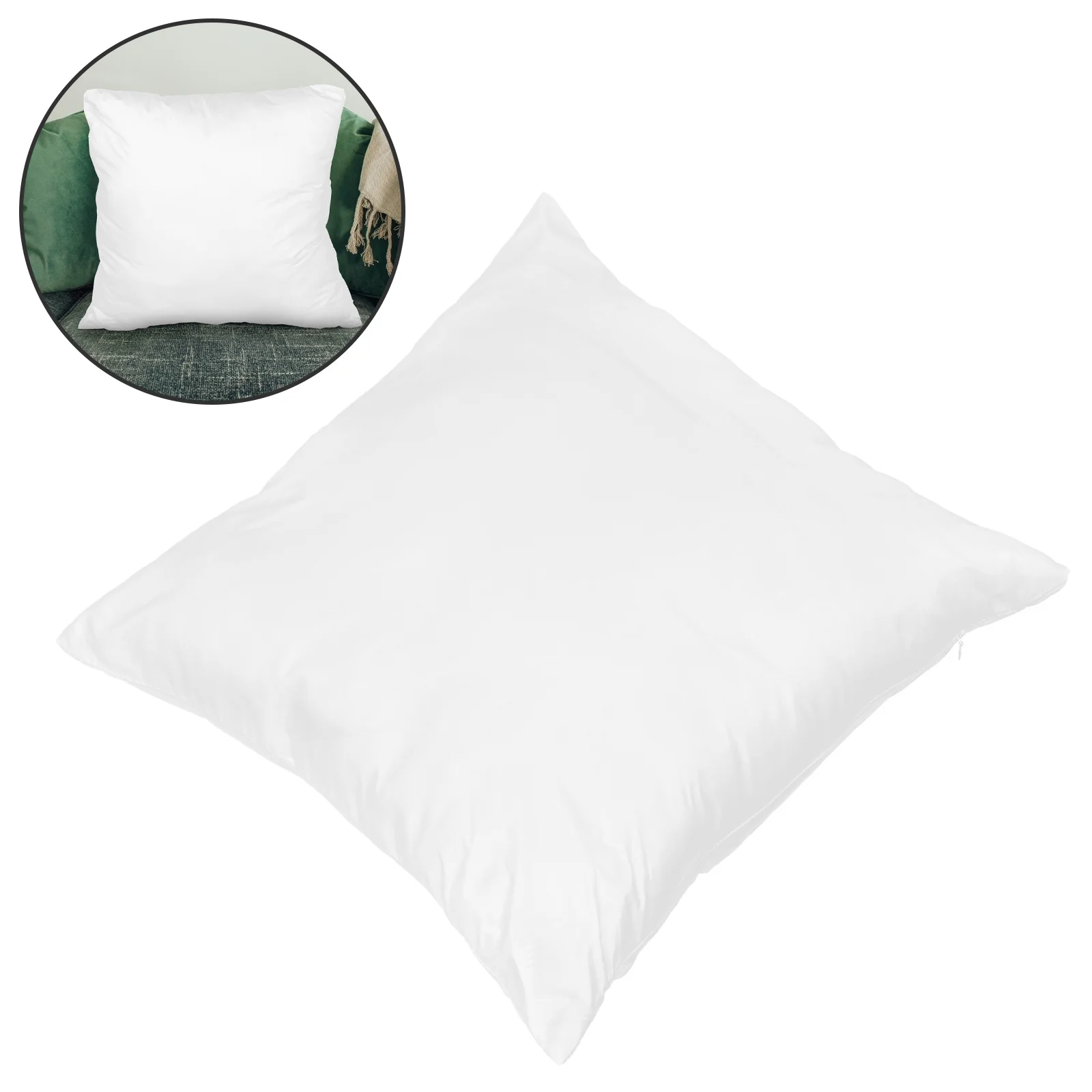 

Pillow Protector Polyester Liner Case Zipper Closure Soft Washable Home Bed Use Cover Pillow Protectors