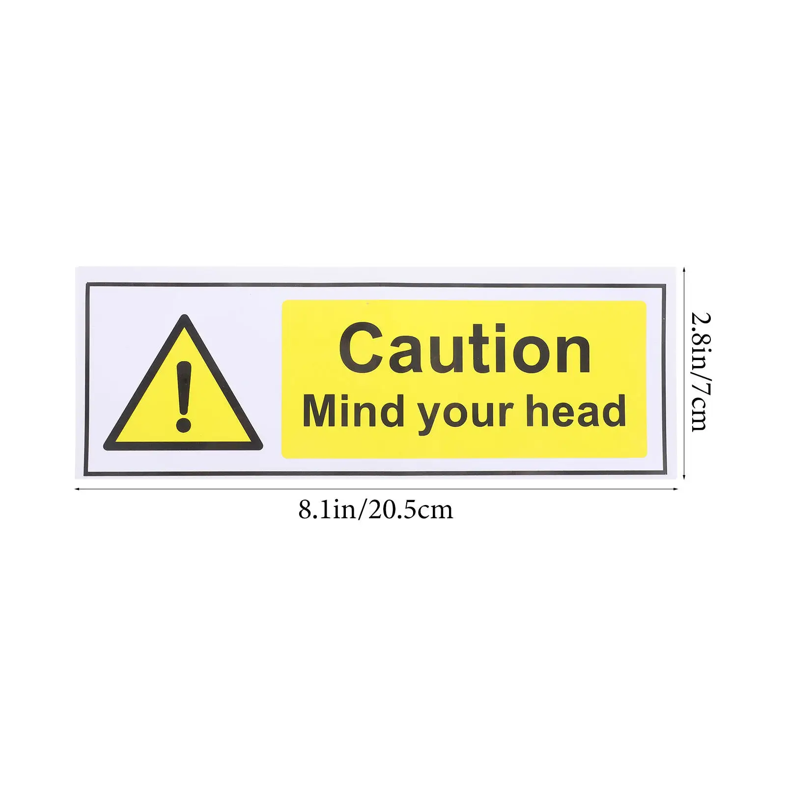 1 Sheet Warning Sign Label Reusable Adhesive Safety Sticker for Machinery Caution Decal Signs Sign Signs Warning Sticker