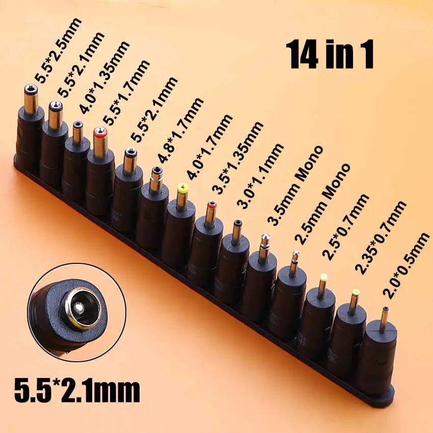 Universeller 5,5x2,1mm DC-AC-Stromstecker-Adapter-Set (Buchse auf Stecker) für Lenovo Laptop-Notebook-Ladeanschluss. – Detail 6