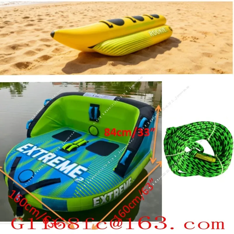 1-8 People Inflatable Towing Circle, Sea Speedboat Towing Sofa, Essential for Water Parks