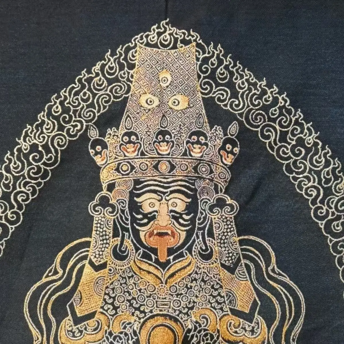 Tibetan Embroidered Tangka Dakini Wall Art Brocade Thangka 90x60cm Unframed