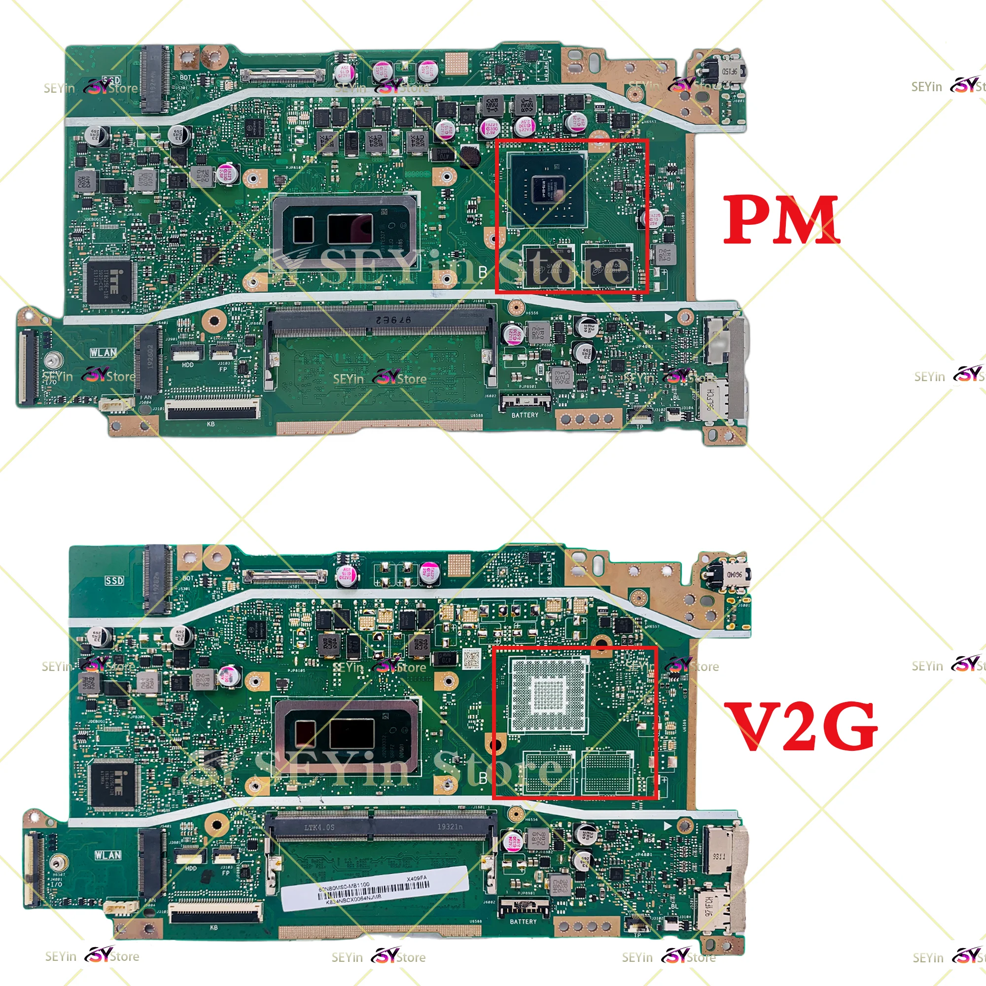 X409F Mainboard For ASUS X409FA X509FA A409F F409F F509F A509F X409FB X509FB X409FJ X409FL X509FL Laptop Motherboard I3 I5 I7 4G