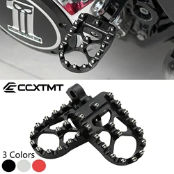 CNC Wide Fat Footpegs 360° Roating Foot Pegs For Sportster 883 Custom XL883C 1986-2009 Fat Bob FXDF FLSTF 1990-2017 Harley Dyna