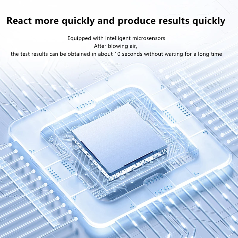 Compact Breathalyzer with Digital LCD Display No-Contact Alcohol Meter Alcohol Detection