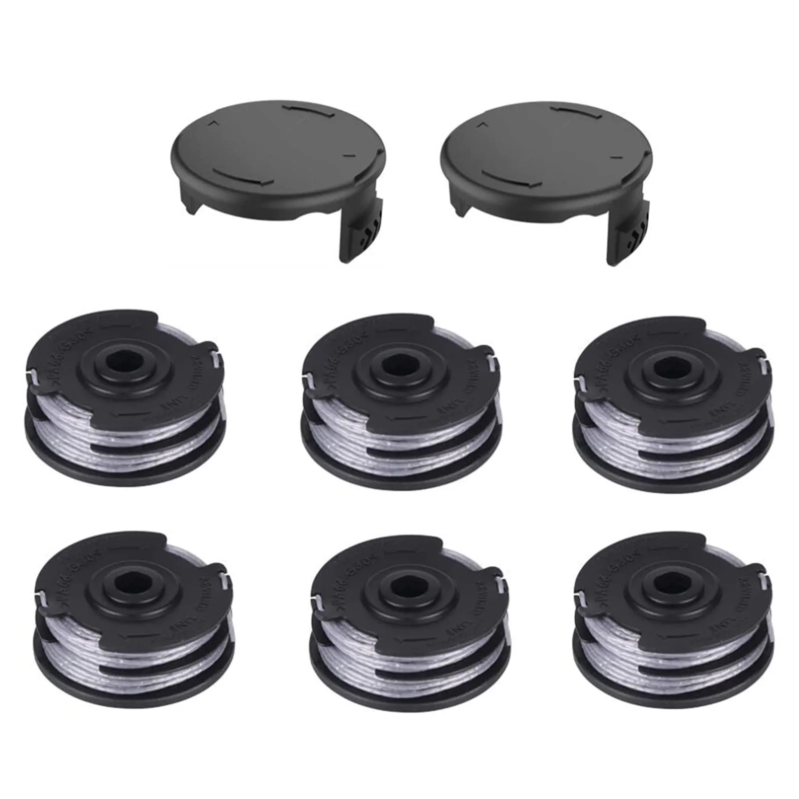 

Premium Quality Trimmer Spool Set for Bosch ART 24, 27, 30 Easy Replacement, Durable ABS Material, 6 Spools 2 Covers