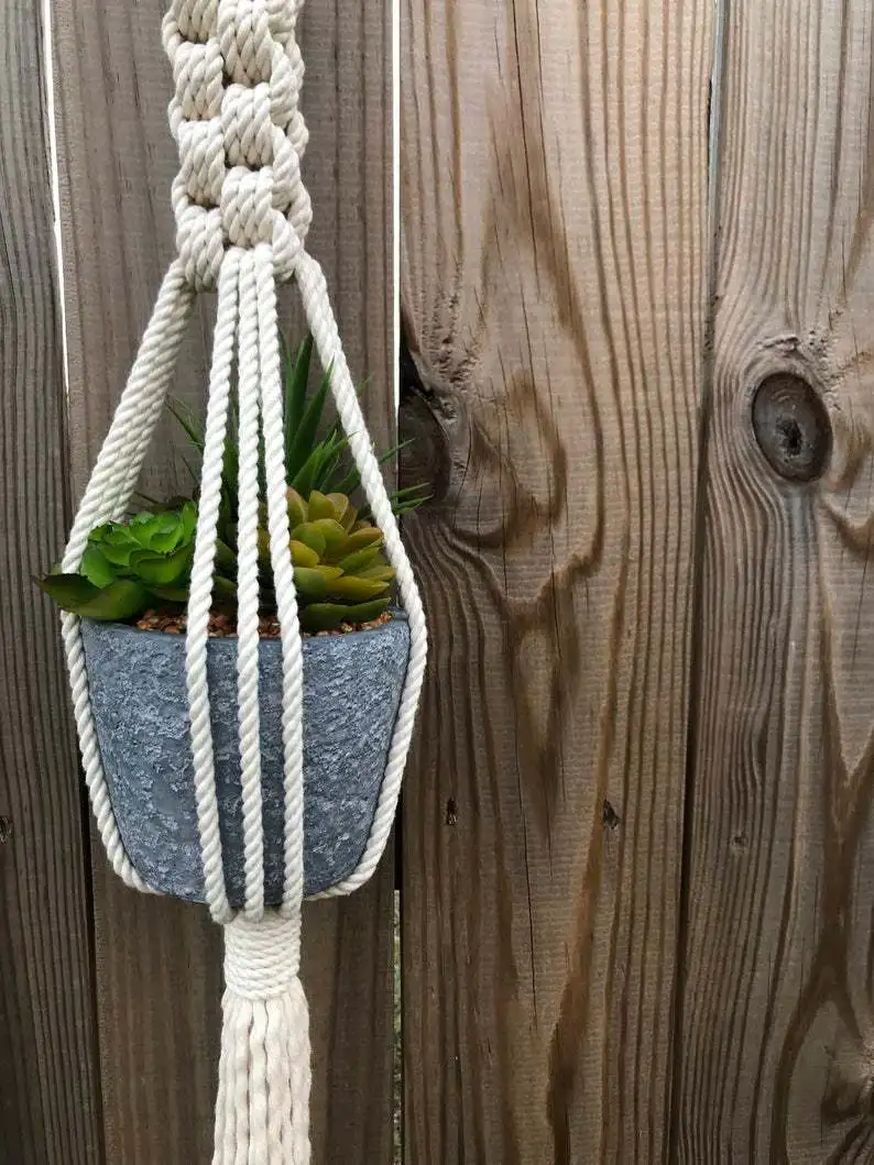 

Nordic hand-woven plant hanging pocket homestay wall decoration hanging