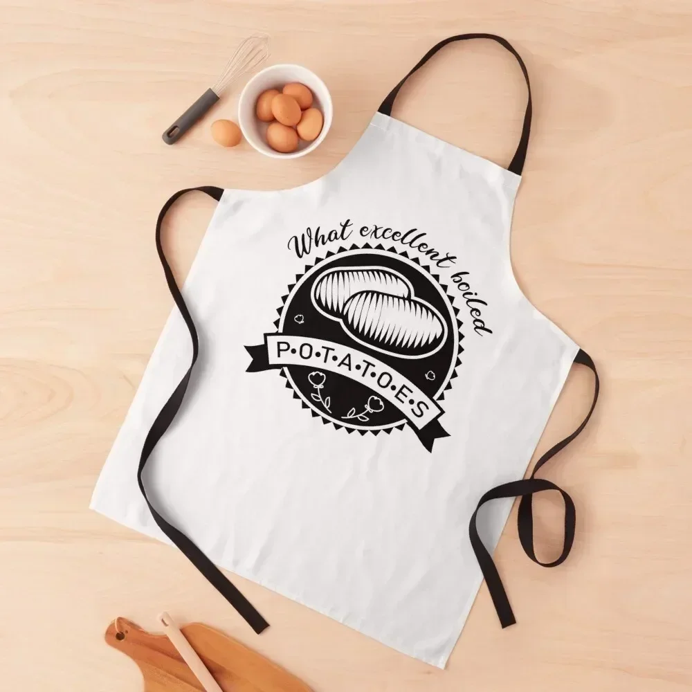 

What Excellent Boiled Potatoes - Mr. Collins Pride & Prejudice Quote Apron home women Hairdressing Apron
