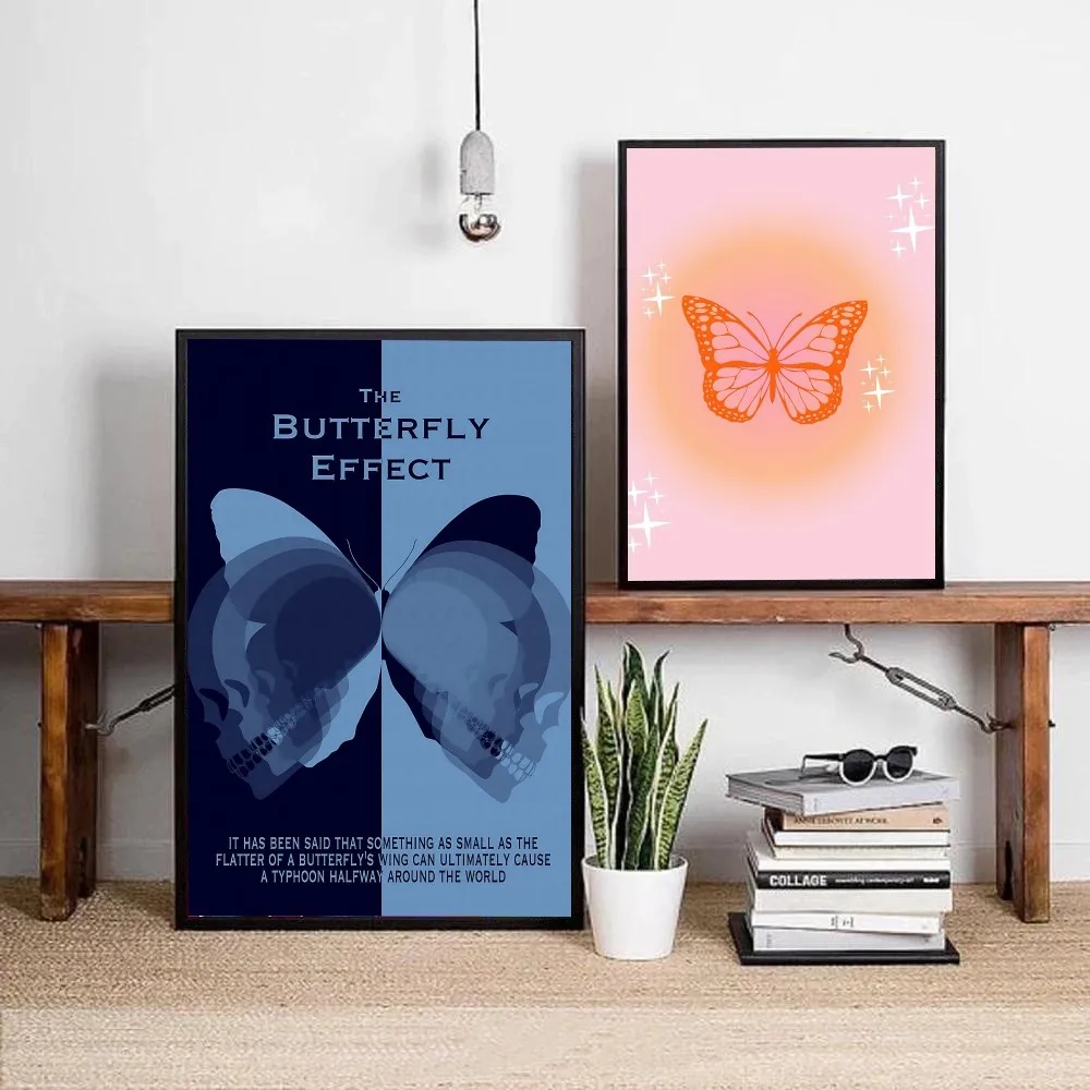 

Butterfly Poster DIY Poster Kraft Paper Vintage Poster Wall Art Painting Study Stickers Big Szie Wall Painting