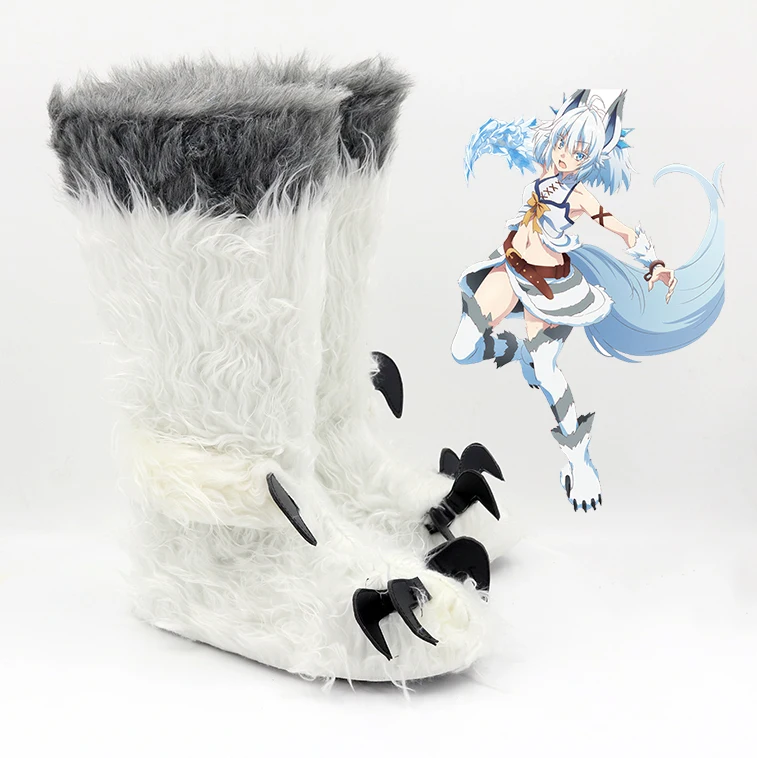 Anime Redo of Healer Setsuna Scarpe Cosplay Stivali Stivali di ruolo per feste di carnevale di Halloween